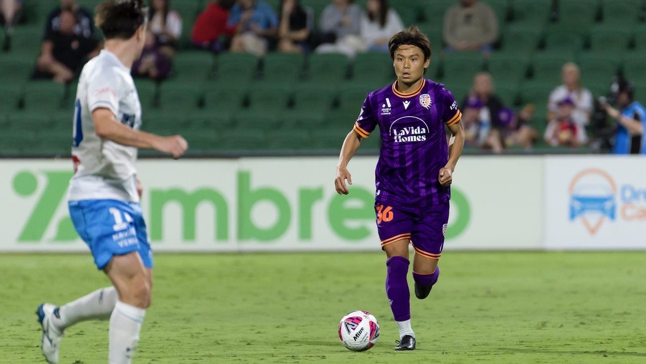 オーストラリア1部、Aリーグのパース・グローリーFCに所属するDF岡本拓也（本人提供）