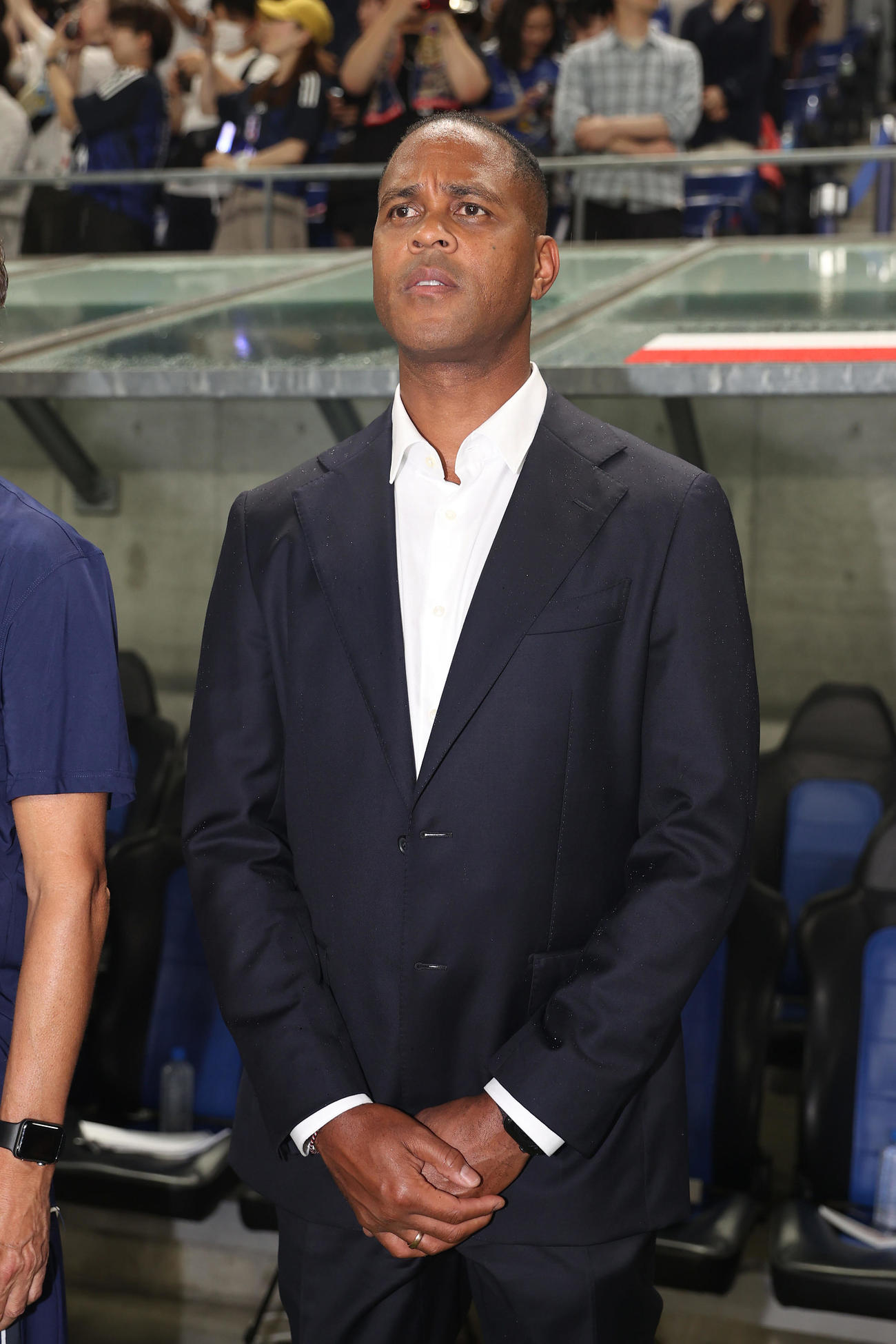 日本対インドネシア　インドネシア代表のクライファート監督（撮影・前田充）