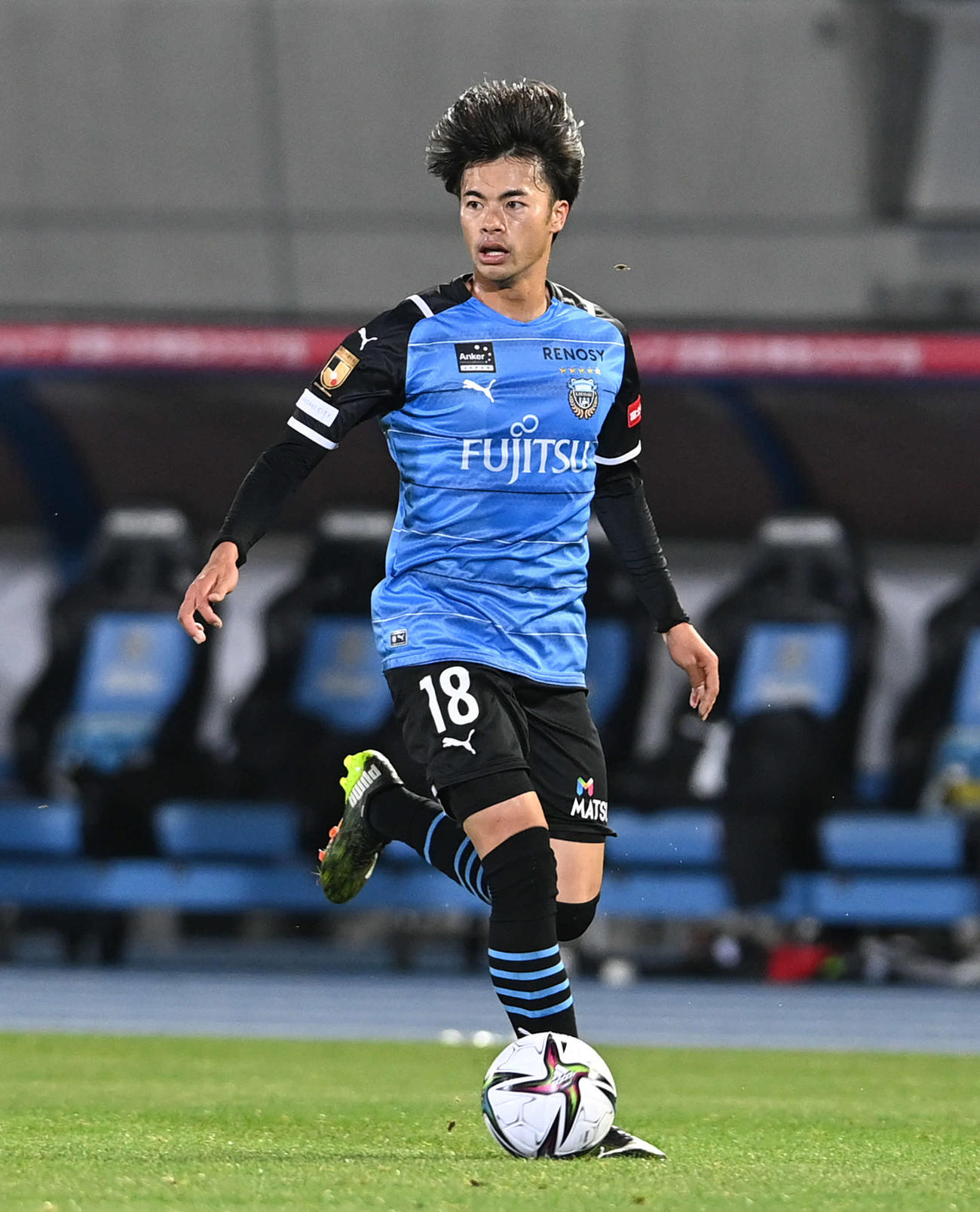 川崎F時代の三笘薫（2021年撮影）