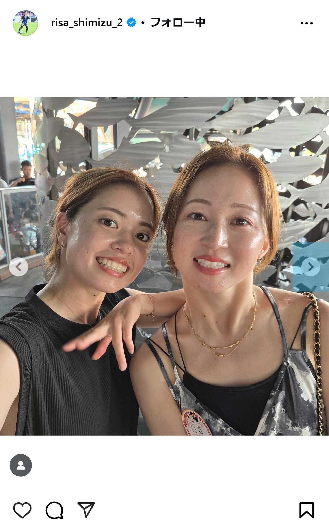 清水梨紗のインスタグラムから