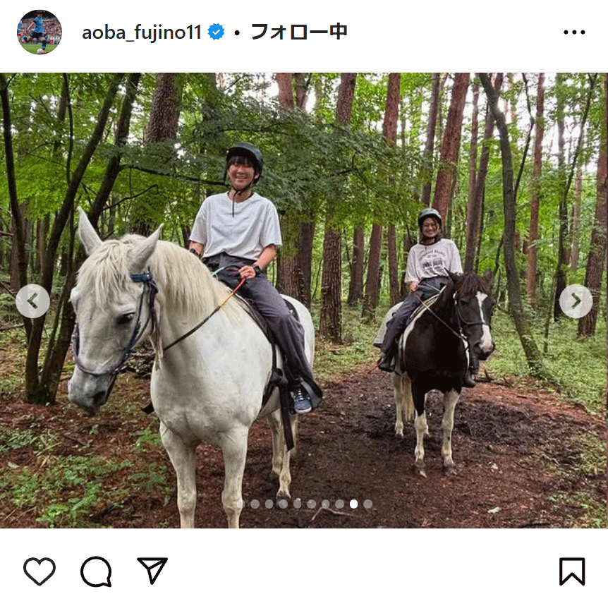 藤野あおばのインスタグラムから
