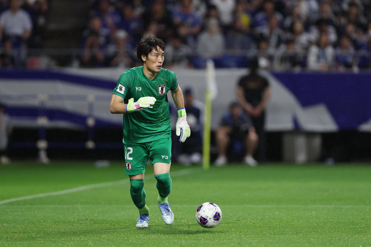 日本代表GK大迫敬介（2025年6月10日撮影）