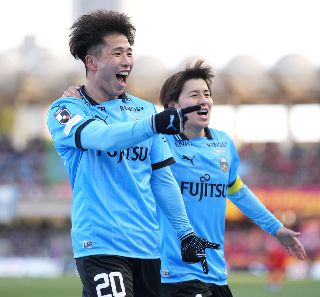 川崎F山田新（2025年2月撮影）