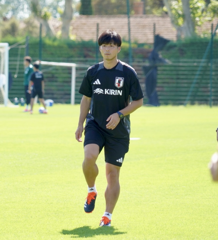 U－22日本代表のコーチに就任した越智滋之氏（撮影・佐藤成）
