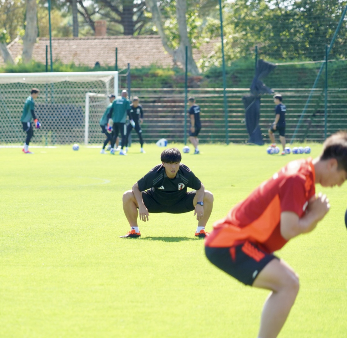 U－22日本代表のコーチに就任した越智滋之氏（撮影・佐藤成）