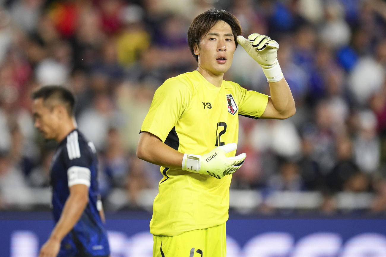 日本対米国　堅守が光ったGK大迫敬介（AP）