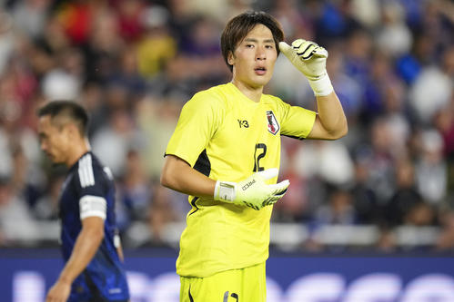 日本対米国 堅守が光ったGK大迫敬介(AP)