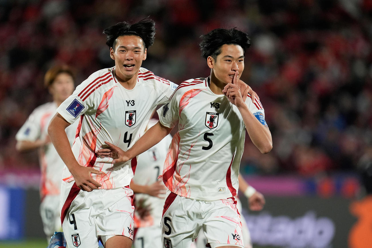 U－20W杯　ペナルティーキックから先制点を決めた市原吏音（AP）
