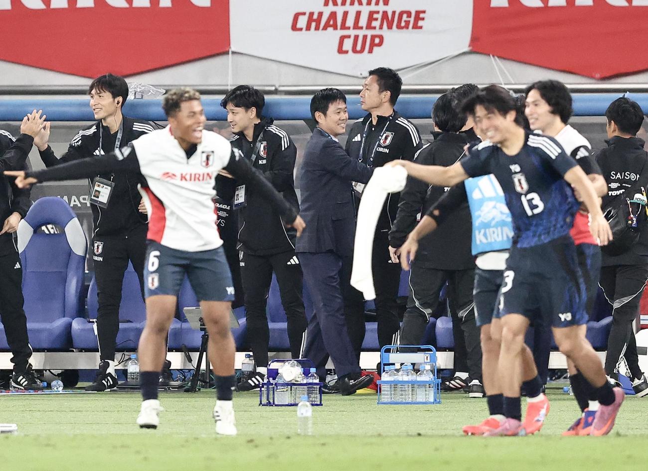 日本対ブラジル　後半、（撮影・河田真司）