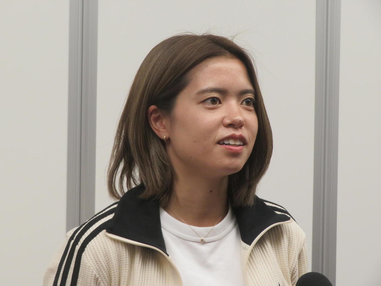 なでしこジャパンの新主将、MF長谷川唯（2025年7月撮影）