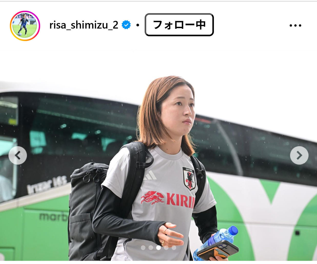 清水梨紗のインスタグラムから