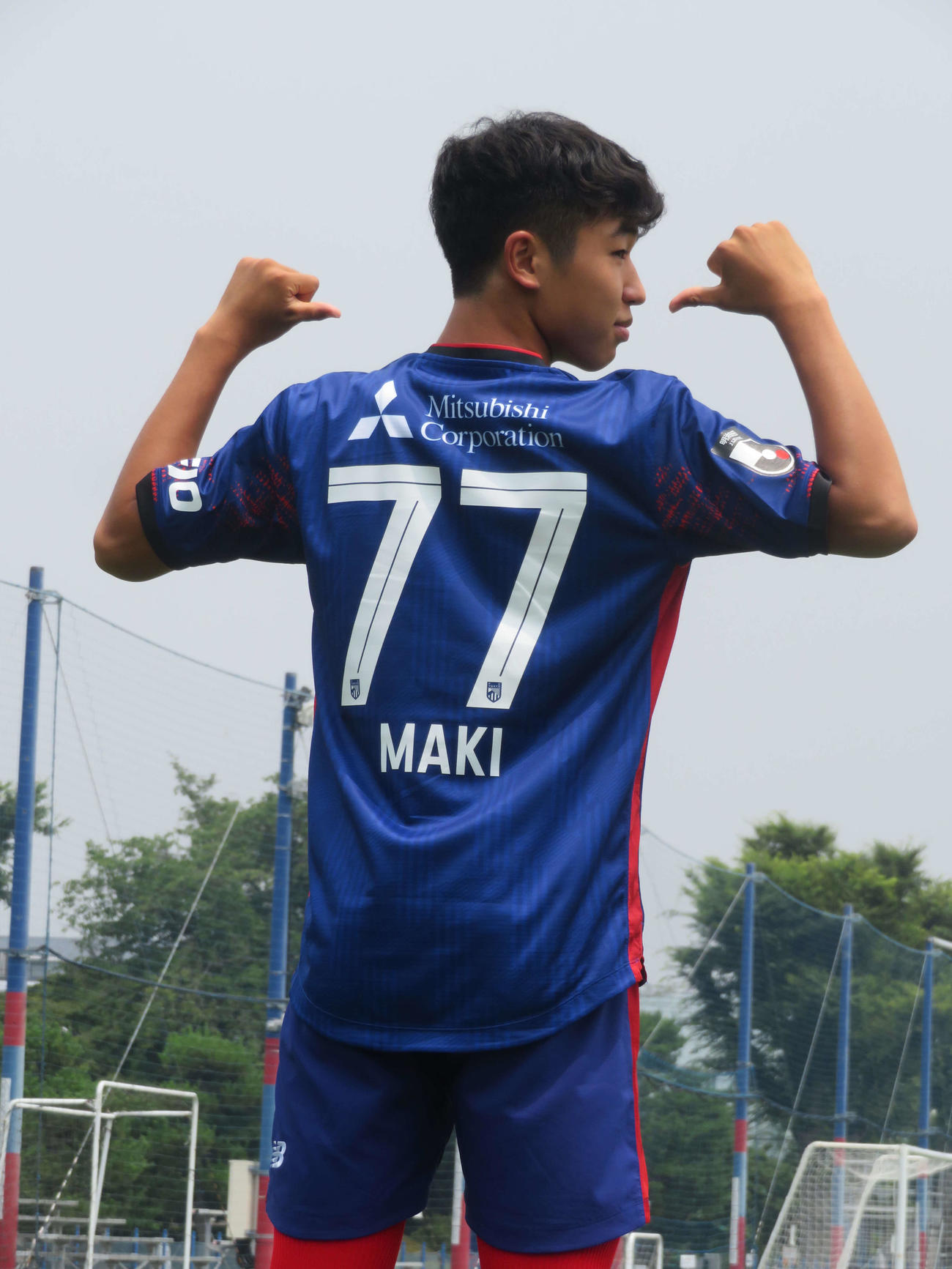 クラブ史上最年少となる16歳0日でプロ契約を締結したFC東京MF北原槙（撮影・佐藤成）