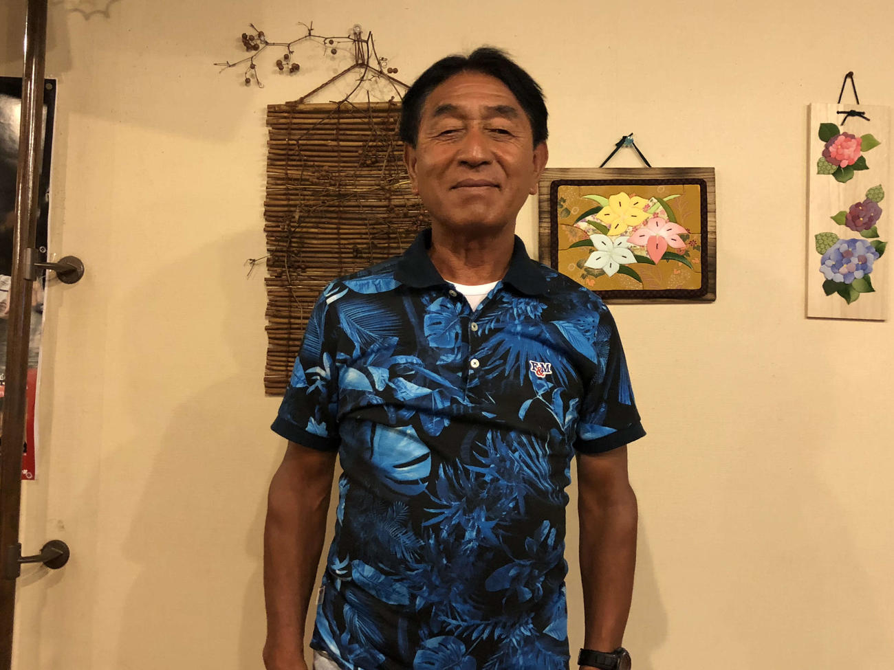 日本代表の森保一監督の長崎日大高時代の恩師である下田規貴（きよし）さん＝2018年7月26日