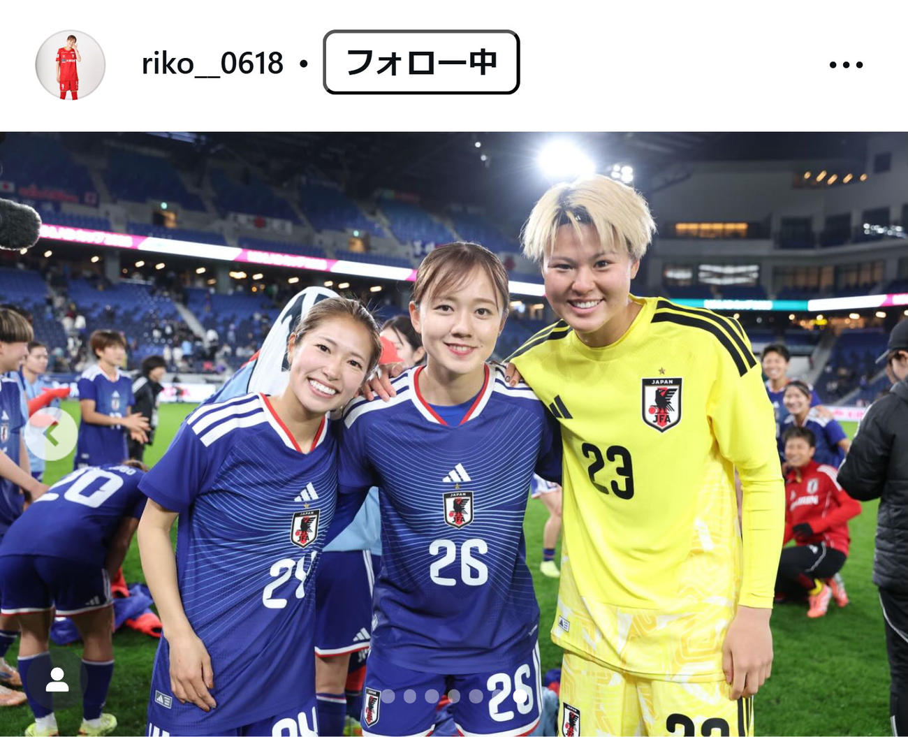 吉田莉胡のインスタグラムから