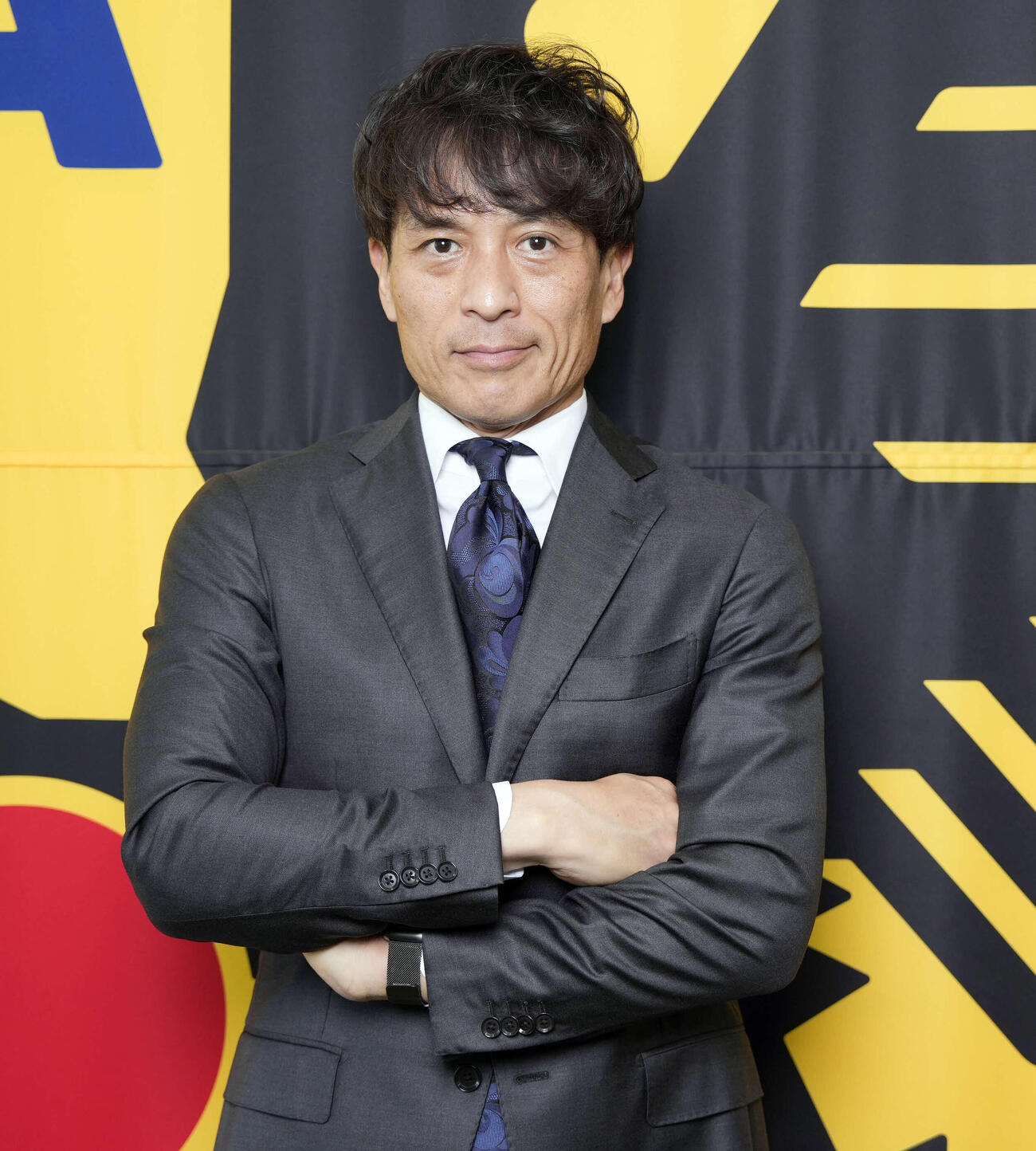 クールな表情を見せる日本サッカー協会の宮本恒靖会長（2026年2月19日）
