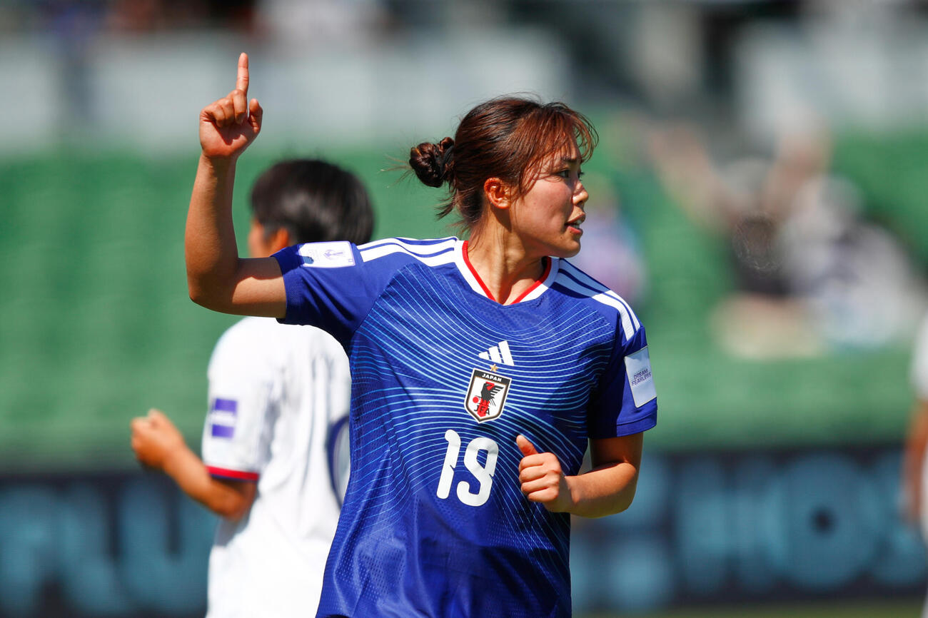 先制点を決めた谷川萌々子（AP）