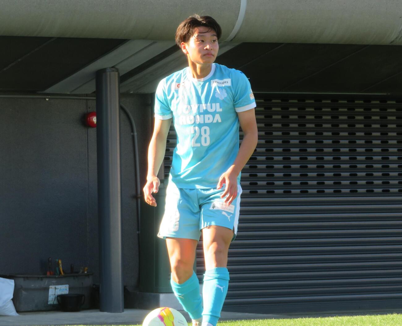 筑波大のMF矢田龍之介（2025年12月撮影）