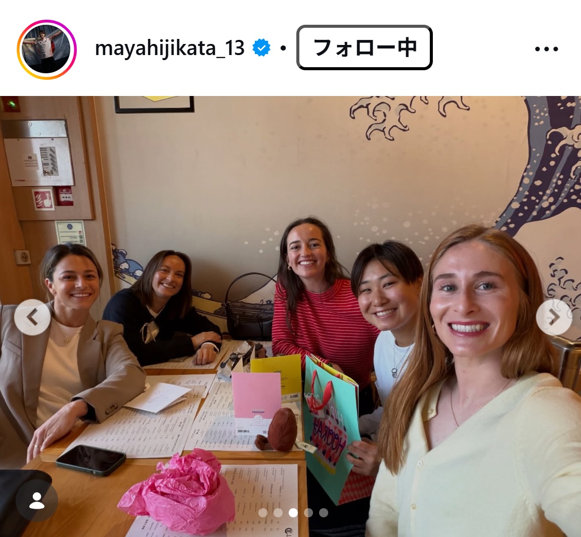土方麻椰のインスタグラムから