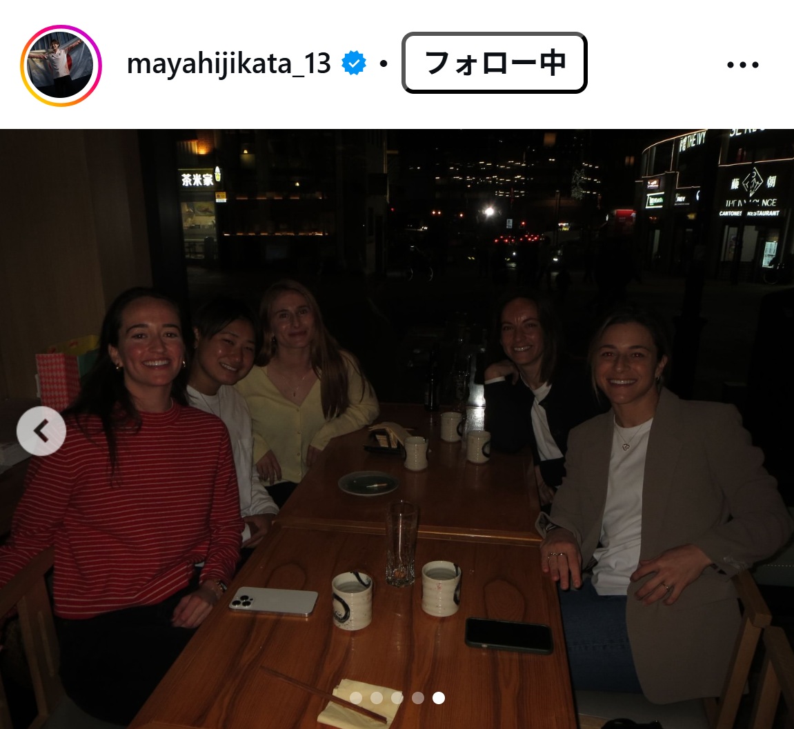 土方麻椰のインスタグラムから