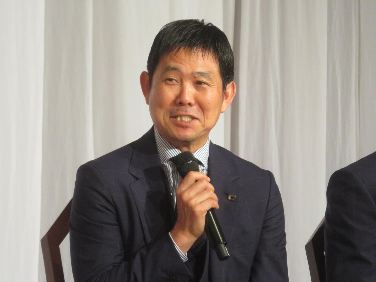 「サッカー日本代表　広島からエールを送る会」に出席した森保一監督