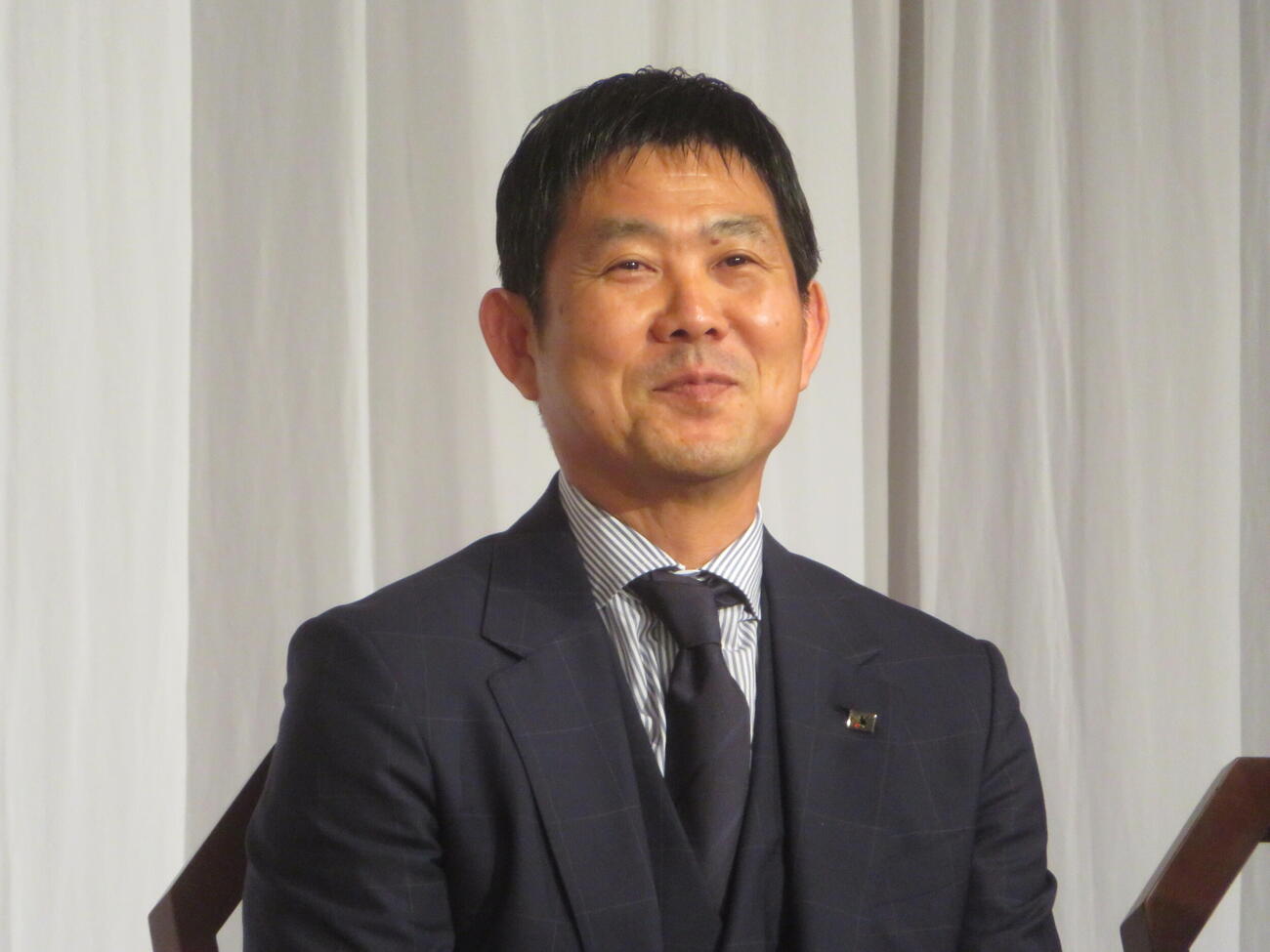 「サッカー日本代表　広島からエールを送る会」に出席した森保一監督