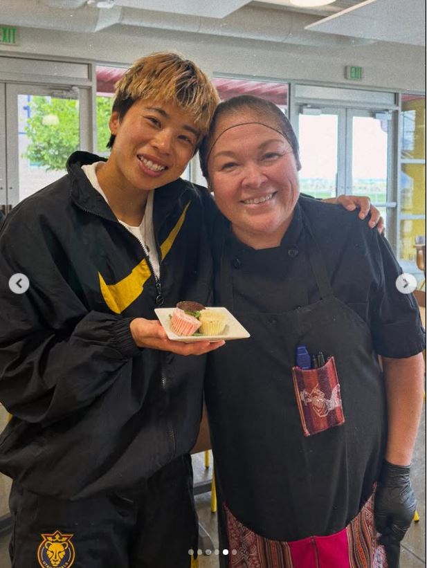 田中美南選手のインスタグラムから