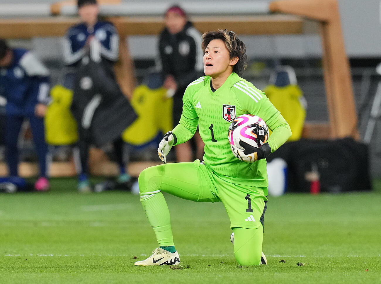 日本GK山下杏也加（2024年2月撮影）