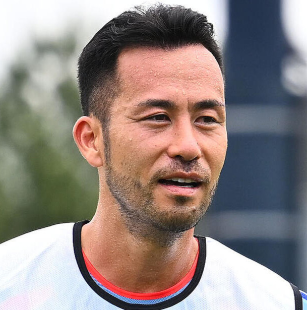 日本代表練習　調整する吉田麻也（撮影・滝沢徹郎）　