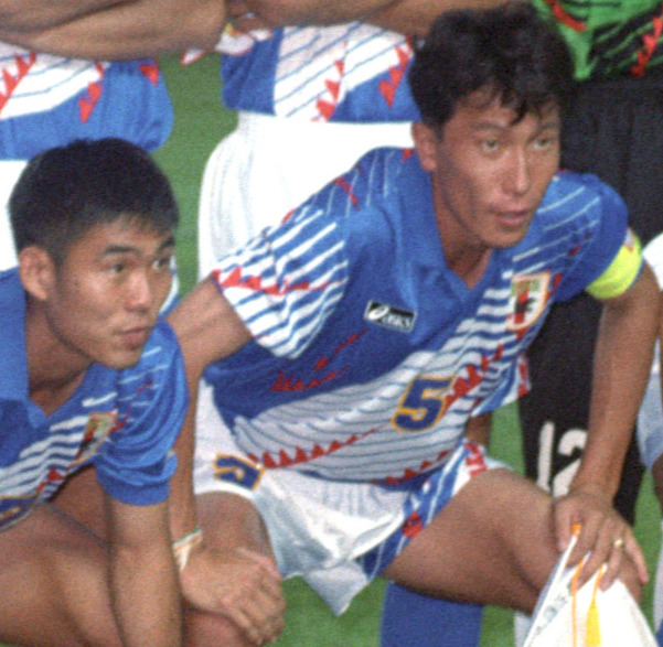 森保一監督と柱谷哲二氏（1994年7月撮影）