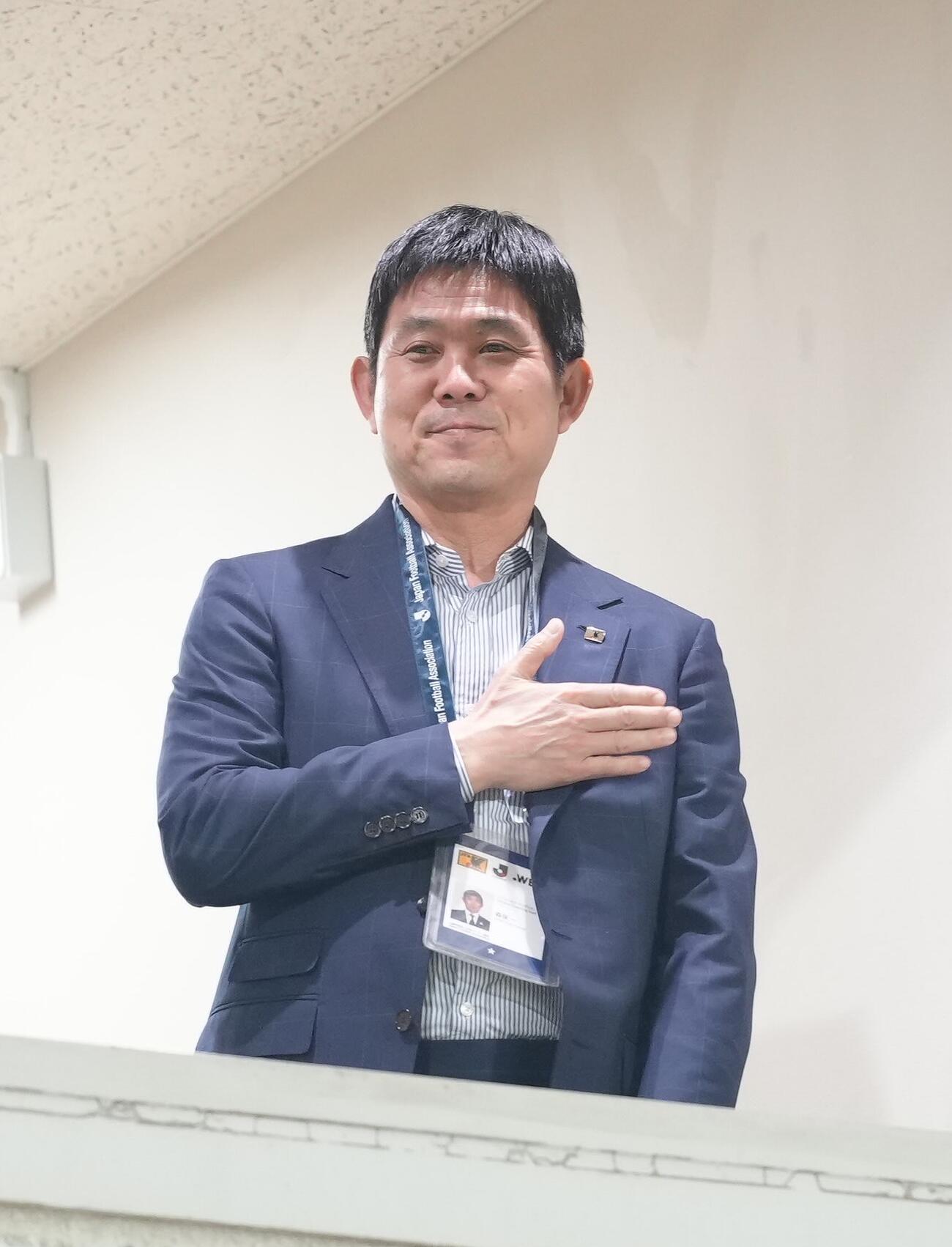 日本代表の森保一監督（2026年8月撮影）