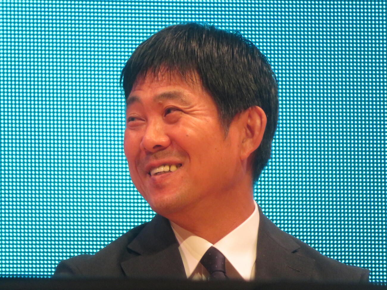 企業イベント「Hitachi Social Rorum 2026 JAPAN」のトークセッションに登場した日本代表の森保一監督