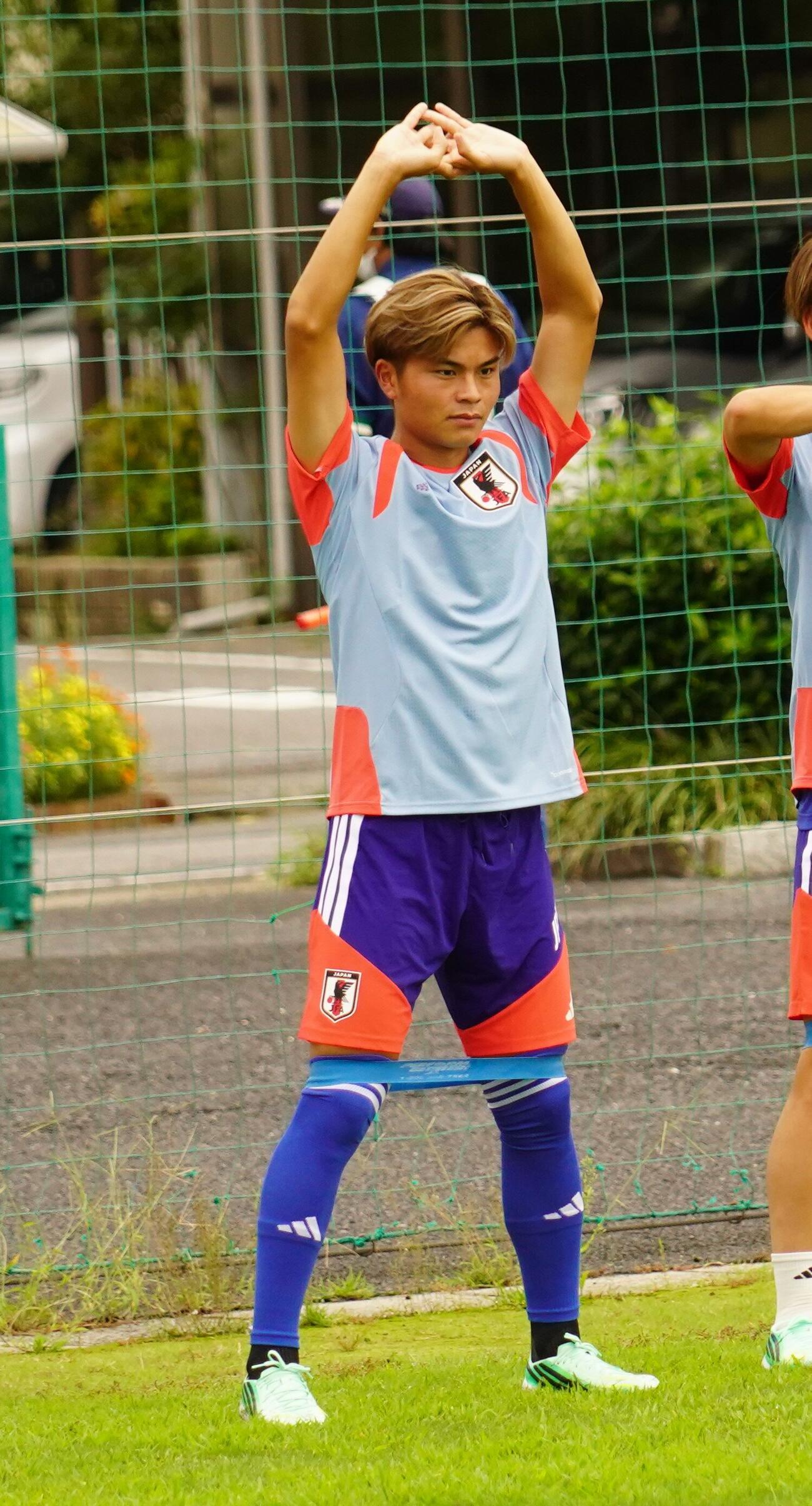 愛知・名古屋アジア大会（9月19日～10月4日）に臨むU－21日本代表FW石井久継