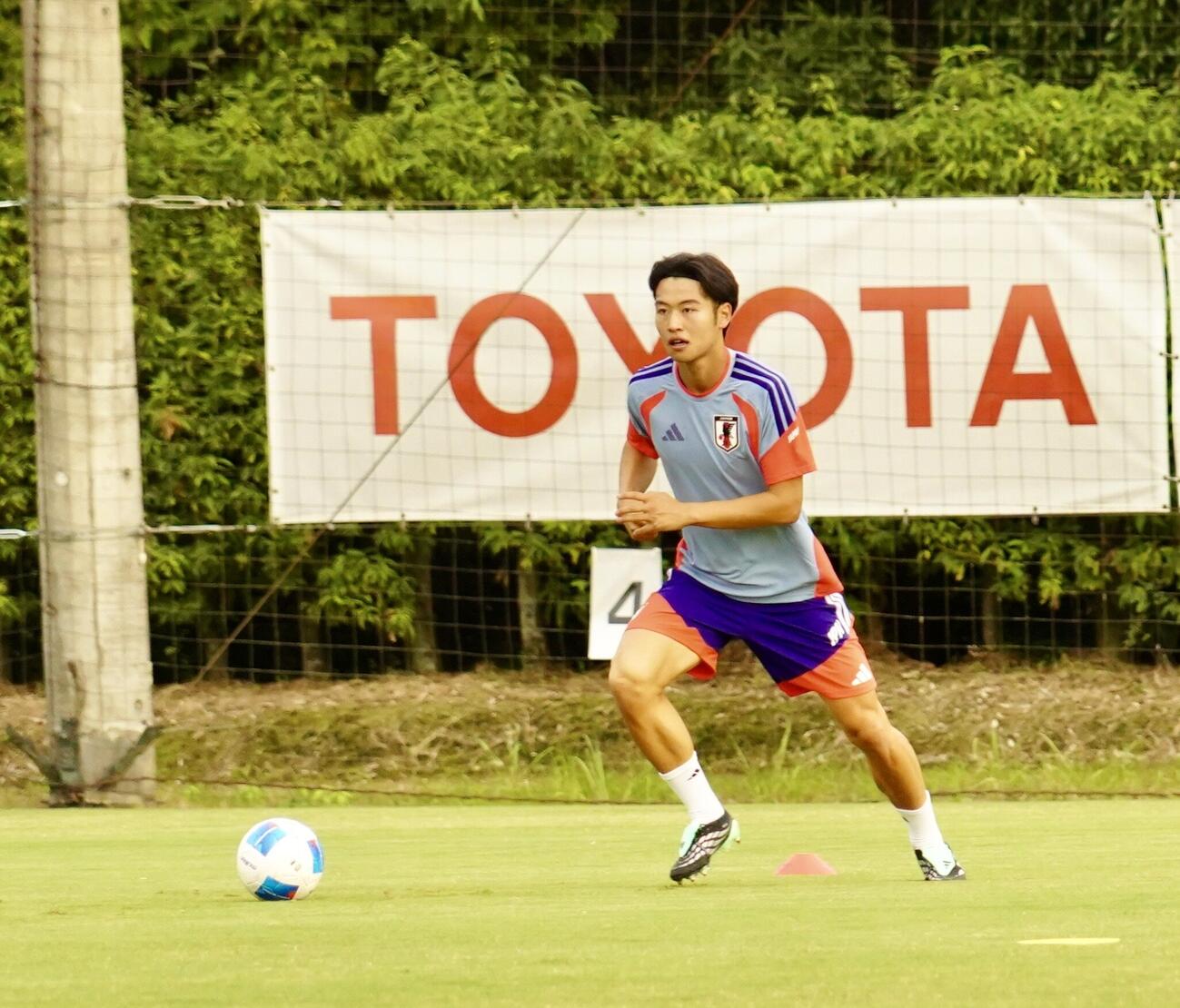 愛知・名古屋アジア大会に出場するU－21日本代表に合流したDF市原吏音