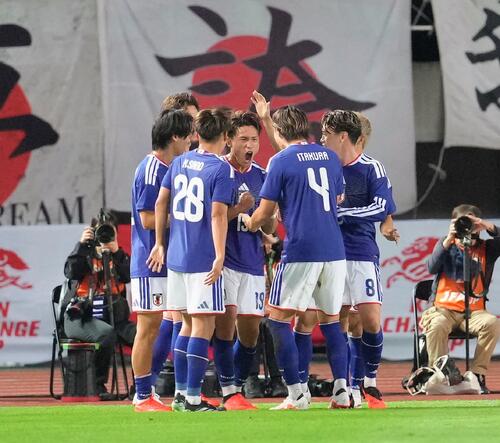 日本代表】松木玖生、国際Aマッチデビュー戦でいきなりの先制ゴール