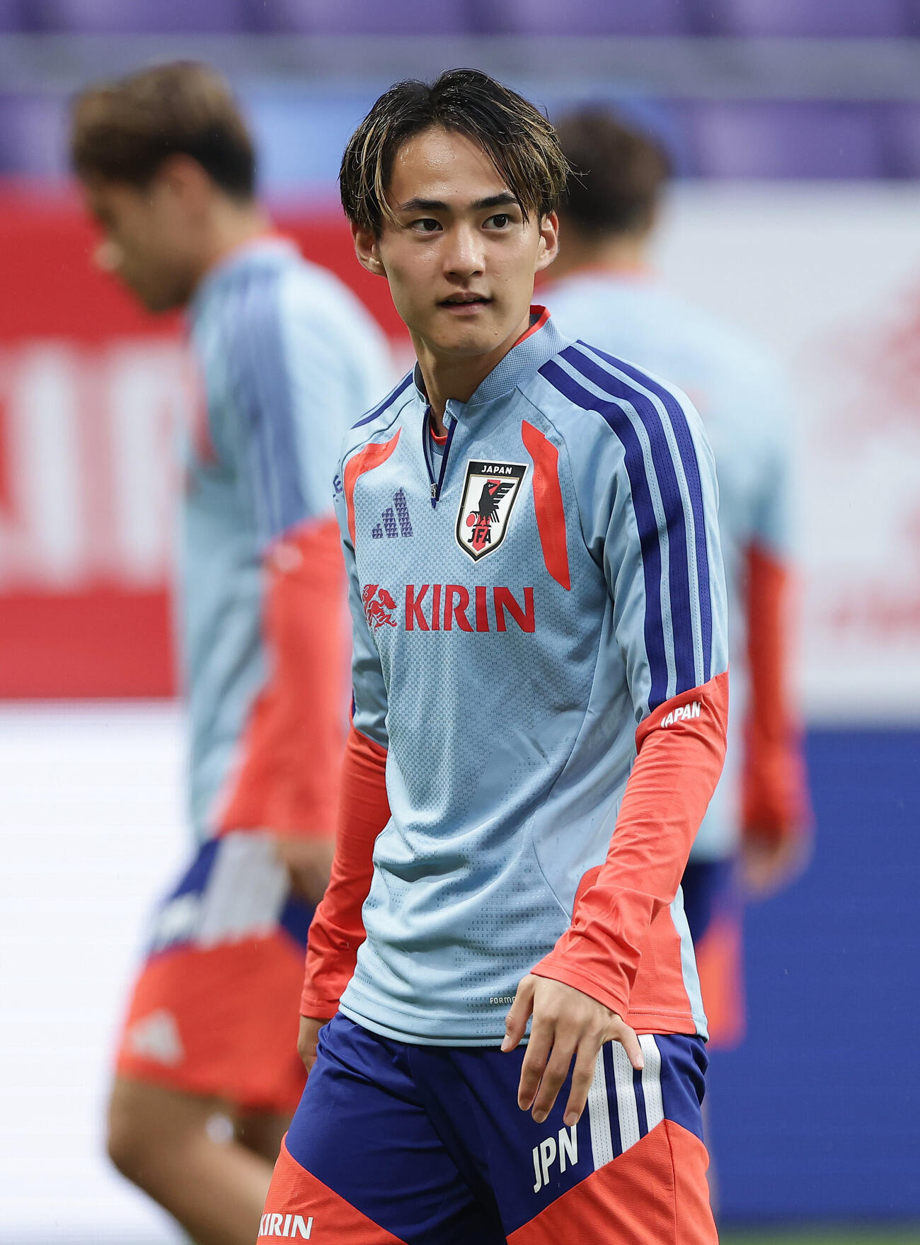 ベネズエラ戦に向け調整する斎藤俊輔（撮影・前田充）