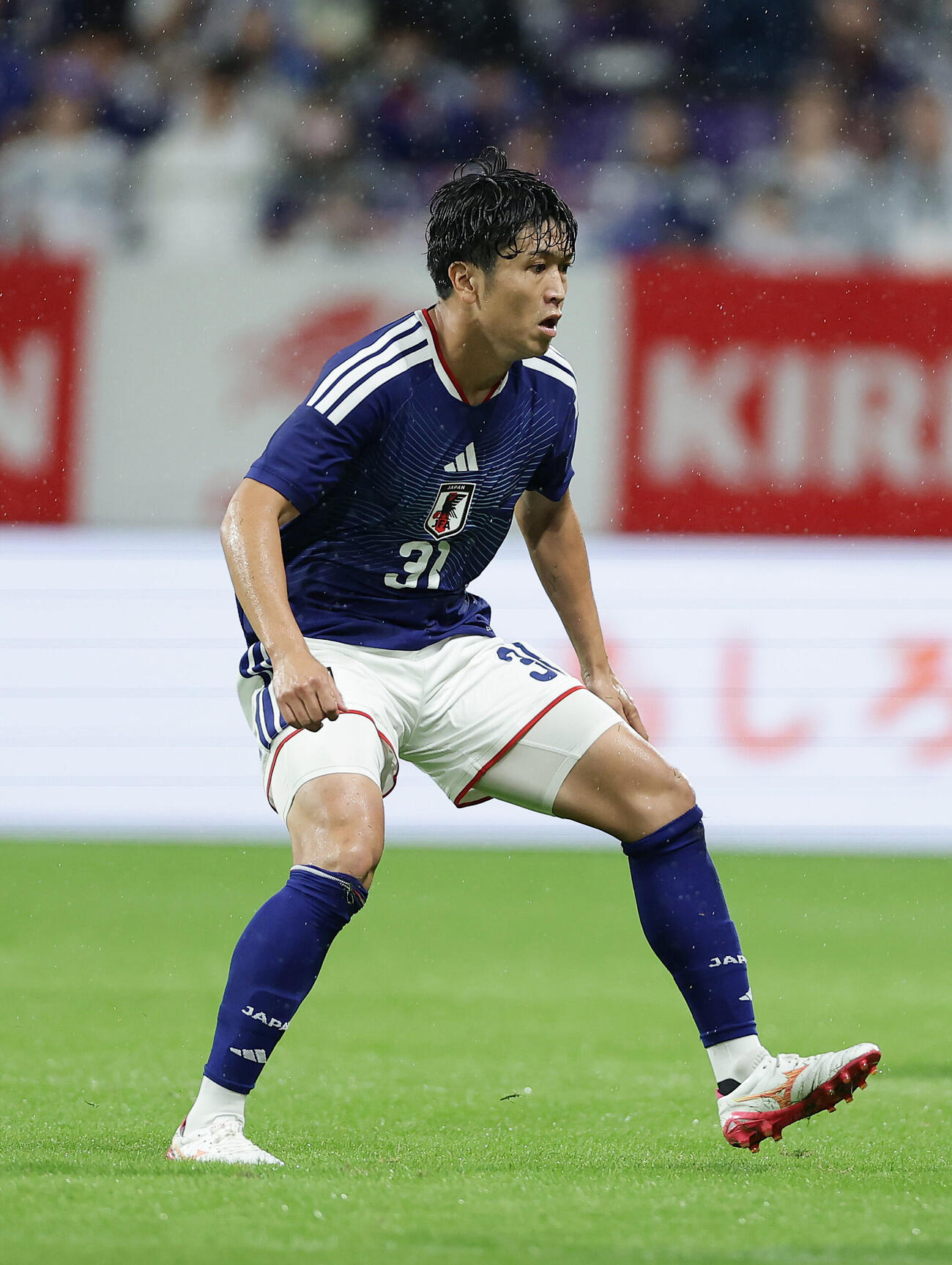 日本対ベネズエラ　後半、途中出場した谷村海那（撮影・前田充）