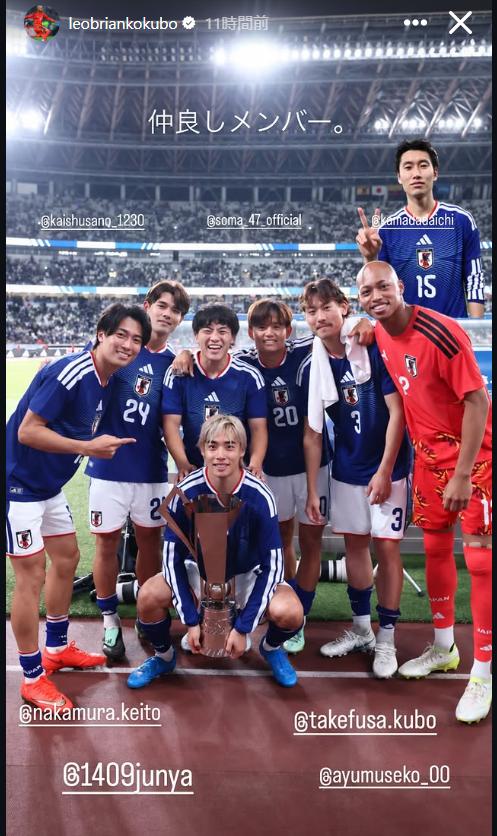 小久保玲央ブライアンのインスタグラムから