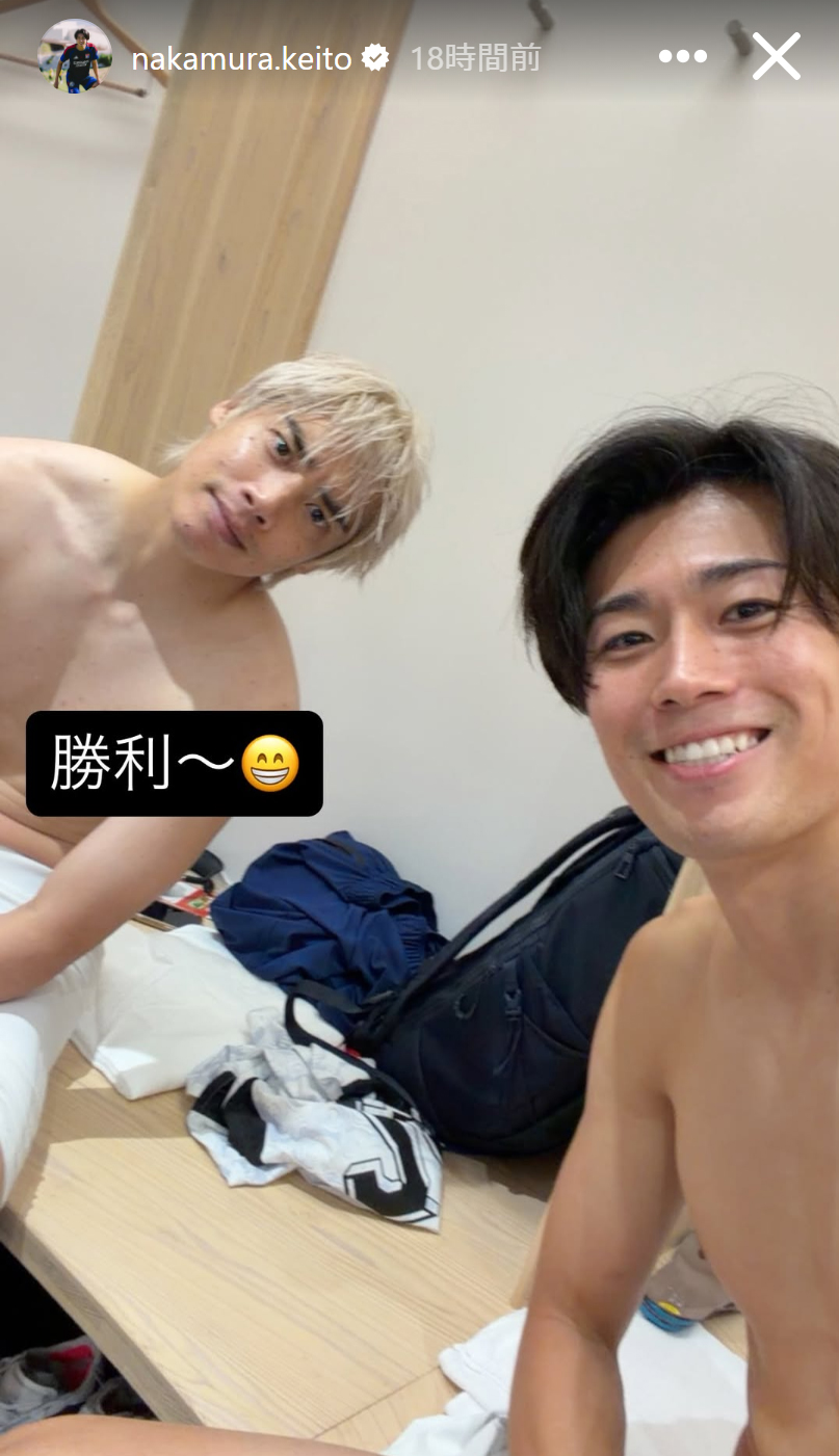 中村敬斗のインスタグラム（ストーリーズ）から