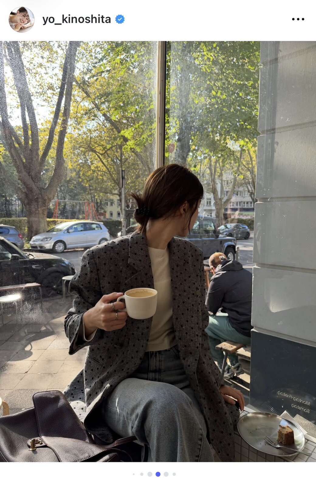 インスタグラムで近影を公開した木下桜