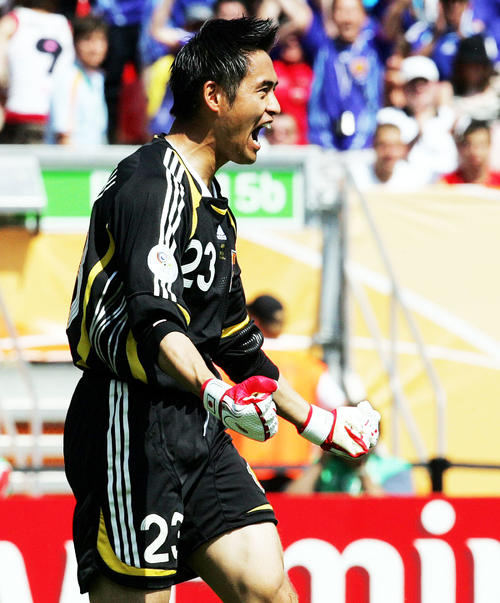 ２００６Ｗ杯ドイツ大会　日本対クロアチア　前半、川口能活がＰＫを止め気を吐く（2006年６月18日撮影）