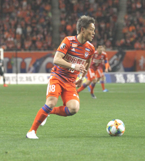 Jリーグ初ゴールをあげた新潟MF渡辺凌