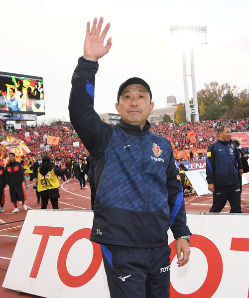 名古屋風間八宏監督（2018年12月1日撮影）