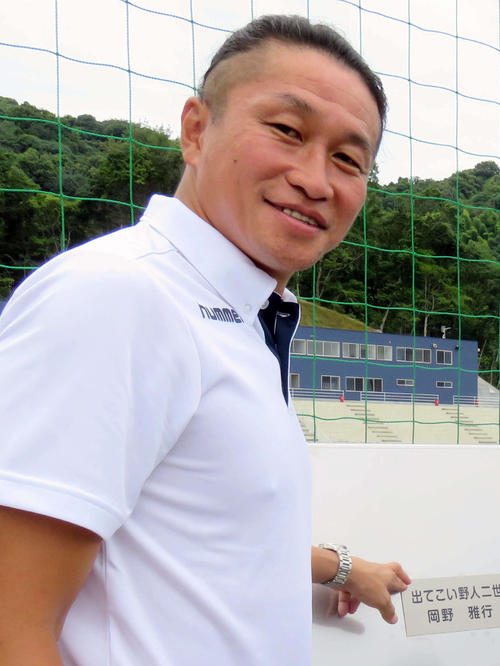 岡野雅行GM（2017年7月18日撮影）