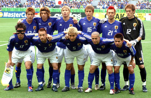 02年6月、W杯日本・韓国大会の1次リーグ、チュニジア－日本戦の先発メンバー