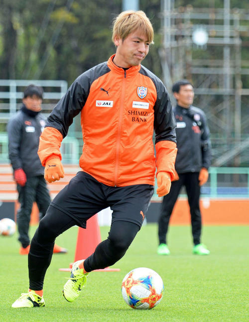 3試合ぶりに先発濃厚となった清水MF中村