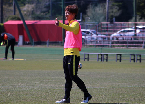 東京戦で先発が濃厚のDF小田逸稀（撮影・杉山理紗）