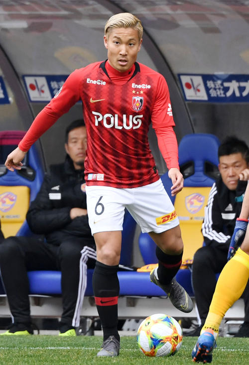 浦和DF山中亮輔（19年2月撮影）