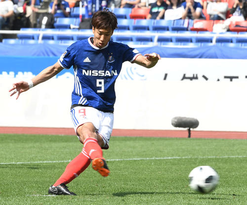 横浜ＦＷ大津祐樹（2018年５月19日撮影）