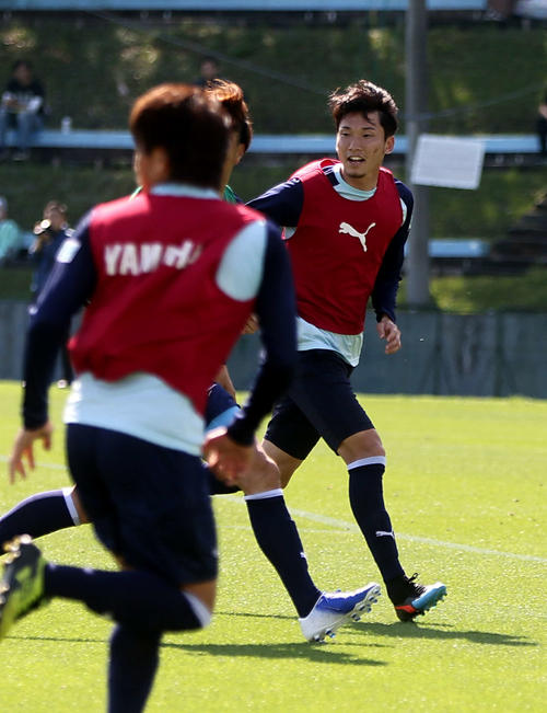 次節ホーム札幌戦に向けて調整に励む磐田DF新里