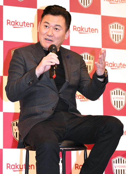三木谷浩史会長（2019年3月7日撮影）